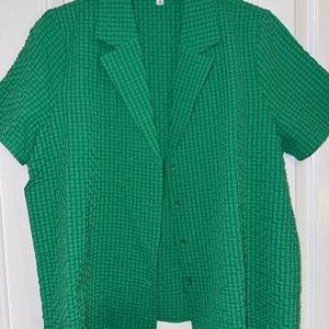 Green Textured Women’s Swim Coverup